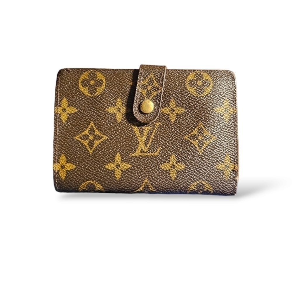 Louis Vuitton Monogram Porte Monnaie Billet Viennois Kisslock Wallet (MI0986)